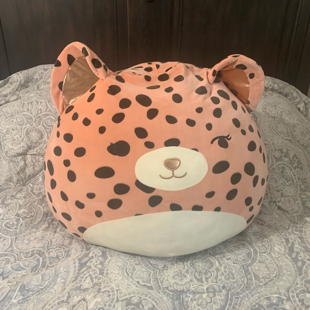 Squishmallow 24” NYA the Pink Cheetah Kelly toy Soft Plush Jumbo Huge Wink